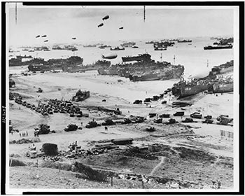 historic photo of D-Day